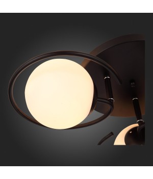 SL418.402.03 Люстра потолочная Черный/Белый E27 3*60W GALIO-foto8