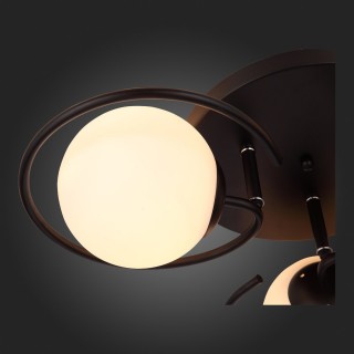 SL418.402.03 Люстра потолочная Черный/Белый E27 3*60W GALIO-foto8