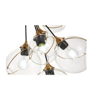 SLE103103-06 Светильник подвесной Золотистый/Прозрачный E27 6*60W SATTURO-foto10