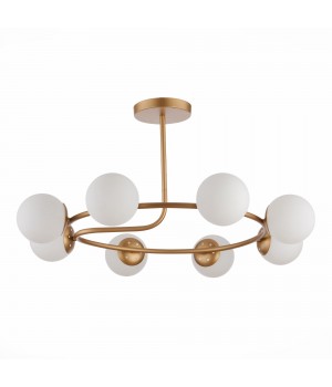 SLE220602-08 Люстра потолочная Золотистый/Белый E14 8*40W CALABRIA-foto2