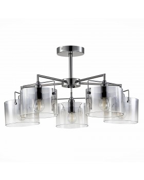 SLE155602-05 Люстра потолочная Хром/Дымчатый E14 5*40W NOSTA-foto2