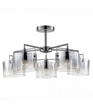 SLE155602-05 Люстра потолочная Хром/Дымчатый E14 5*40W NOSTA-foto2