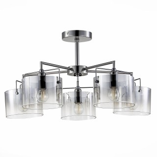 SLE155602-05 Люстра потолочная Хром/Дымчатый E14 5*40W NOSTA-foto2