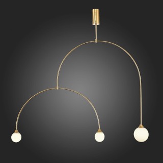 SL1187.203.03 Светильник подвесной ST-Luce Золотистый/Белый G9 3*5W 4000K VIVE-foto4