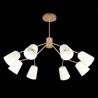 SLE155902-08 Люстра потолочная Золотистый/Белый E14 8*40W MARIO-foto11