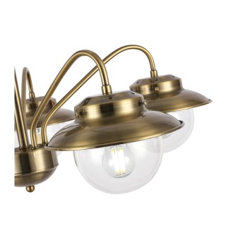 SLE110102-05 Люстра потолочная Античная бронза/Прозрачный E14 5*40W GARONNI-foto3