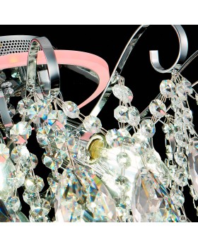 SLE160002-06 Светильник потолочный Хром/Прозрачный E14, LED 6+1*40/6(подсветка)W LITERO-foto3