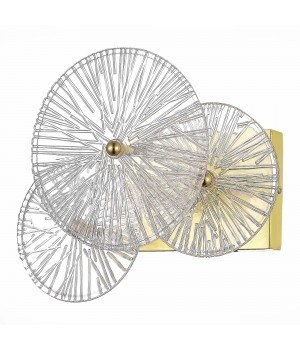 SL1657.201.01 Бра ST-Luce Золотистый/Прозрачный E14 1*40W FLERO-foto2