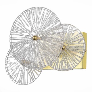 SL1657.201.01 Бра ST-Luce Золотистый/Прозрачный E14 1*40W FLERO-foto2