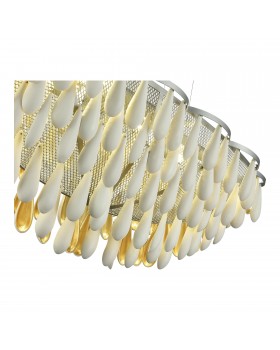 SL1517.103.08 Светильник подвесной ST-Luce Серебристый/Белый, Золотистый E14 8*40W Faenza-foto3