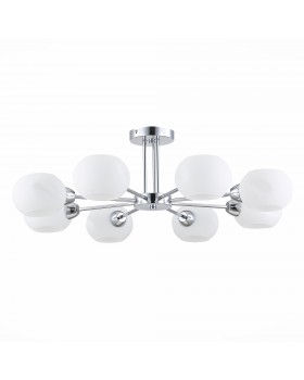SLE104302-08 Люстра потолочная Хром/Белый E14 8*40W LANTA-foto2