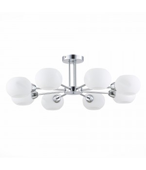SLE104302-08 Люстра потолочная Хром/Белый E14 8*40W LANTA-foto2