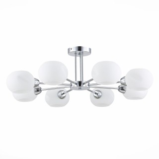 SLE104302-08 Люстра потолочная Хром/Белый E14 8*40W LANTA-foto2