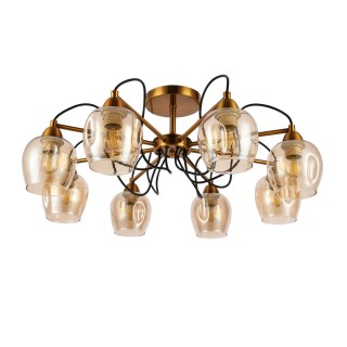 SLE110002-08 Люстра потолочная Бронза/Янтарный E27 8*60W ACRO-foto2