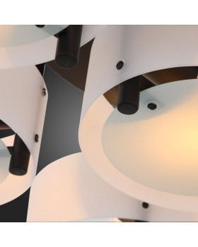 SL483.402.07 Люстра потолочная Черный/Белый E27 7*60W FORESTA-foto9