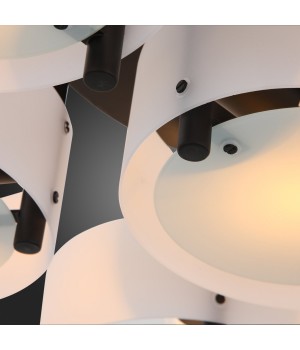 SL483.402.07 Люстра потолочная Черный/Белый E27 7*60W FORESTA-foto9