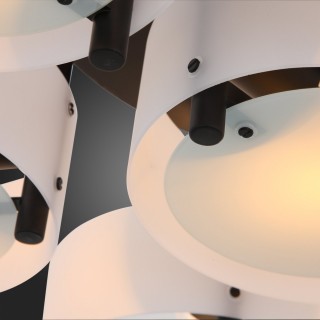 SL483.402.07 Люстра потолочная Черный/Белый E27 7*60W FORESTA-foto9