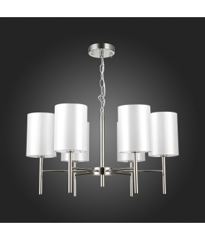 SLE107303-06 Светильник подвесной Никель/Белый E14 6*40W NOIA-foto8