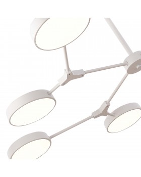 SLE6003-502-08 Светильник потолочный Белый/Белый LED 8*10W MONTA-foto5