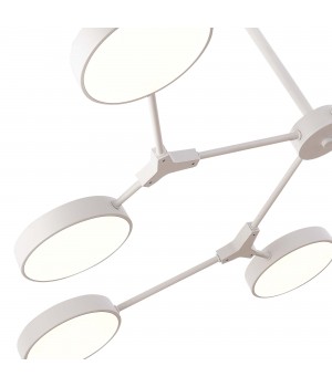 SLE6003-502-08 Светильник потолочный Белый/Белый LED 8*10W MONTA-foto5