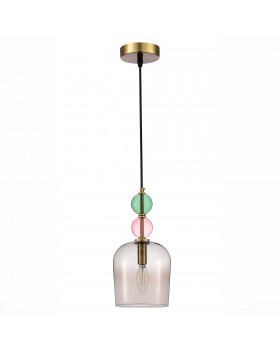 SL2000.223.01 Подвес ST-Luce Золотистый/Розовый E14 1*40W GEA-foto2