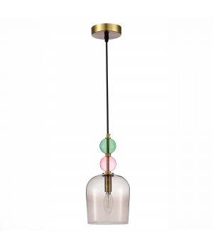 SL2000.223.01 Подвес ST-Luce Золотистый/Розовый E14 1*40W GEA-foto2