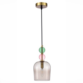 SL2000.223.01 Подвес ST-Luce Золотистый/Розовый E14 1*40W GEA-foto2
