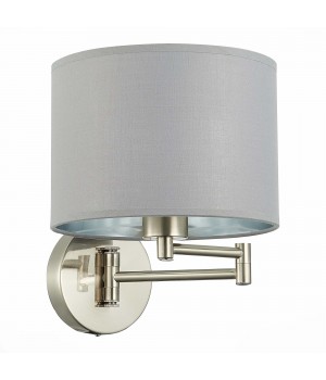 SLE300511-01 Бра Никель/Серый, Серебристый E27 1*40W BRESCIA-foto4