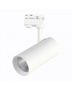 ST661.546.40 Св-к трек. Белый LED 1*40W 4000K 3 200Lm Ra>90 38° IP20 L190xW85xH265 165-265V Трехфазная трековая система-foto3