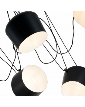 SLE120643-05 Светильник подвесной Черный/Черный E27 5*40W TRIESTE-foto3