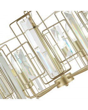 SLE103403-05 Люстра подвесная Шампань/Прозрачный E14 5*40W GIANO-foto11