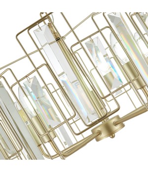 SLE103403-05 Люстра подвесная Шампань/Прозрачный E14 5*40W GIANO-foto11