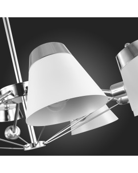 SLE155802-08 Люстра потолочная Хром/Белый E14 8*40W VARIO-foto3