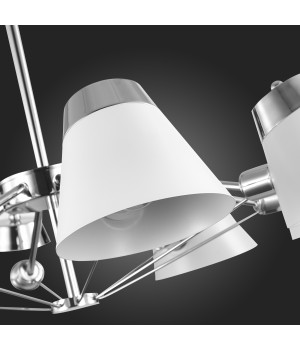 SLE155802-08 Люстра потолочная Хром/Белый E14 8*40W VARIO-foto3