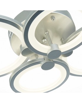 SLE200392-04 Светильник потолочный Серебристый/Белый LED 1*100W 3000-6000K LETO-foto6