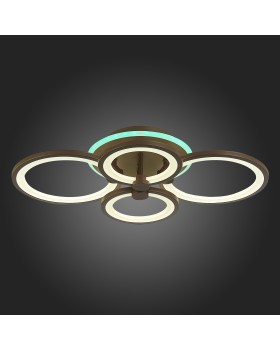 SLE200372-04RGB Светильник потолочный Кофейный/Белый LED 1*100W RGB 8W 3000-6000K LETO-foto9