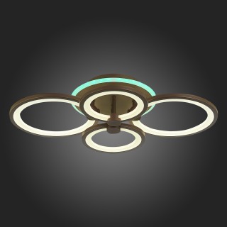 SLE200372-04RGB Светильник потолочный Кофейный/Белый LED 1*100W RGB 8W 3000-6000K LETO-foto9