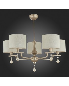 SLE107703-05 Люстра подвесная Шампань/Светло-бежевый E14 5*40W ELIDA-foto4