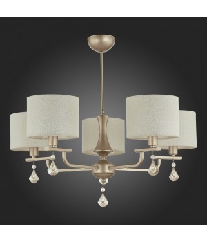 SLE107703-05 Люстра подвесная Шампань/Светло-бежевый E14 5*40W ELIDA-foto4