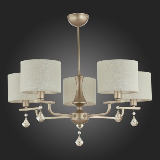 SLE107703-05 Люстра подвесная Шампань/Светло-бежевый E14 5*40W ELIDA-foto4