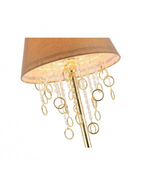 SL1138.205.01 Торшер Французское золото/Бежевый, Прозрачный E27 1*40W MEDDO-foto3