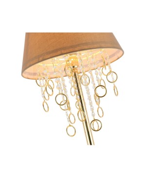 SL1138.205.01 Торшер Французское золото/Бежевый, Прозрачный E27 1*40W MEDDO-foto3