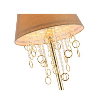 SL1138.205.01 Торшер Французское золото/Бежевый, Прозрачный E27 1*40W MEDDO-foto3