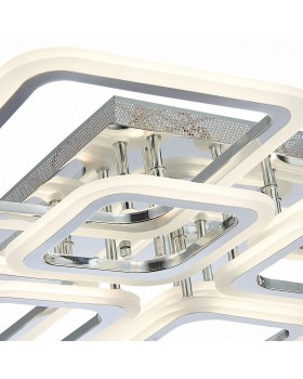SLE200412-08 Светильник потолочный Хром/Белый LED 1*176W 3000-6000K QUTRO-foto5