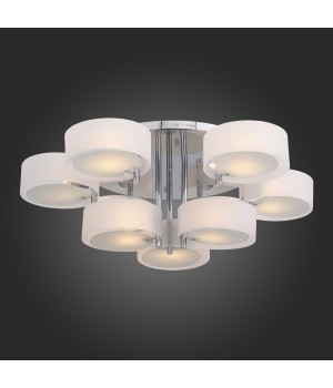 SL483.502.09 Люстра потолочная Хром/Белый E27 9*60W FORESTA-foto3