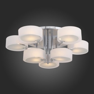 SL483.502.09 Люстра потолочная Хром/Белый E27 9*60W FORESTA-foto3