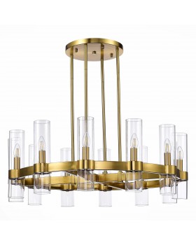 SL1237.303.12 Люстра подвесная ST-Luce Латунь/Прозрачный E14 12*15W Isla-foto2