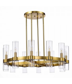 SL1237.303.12 Люстра подвесная ST-Luce Латунь/Прозрачный E14 12*15W Isla-foto2