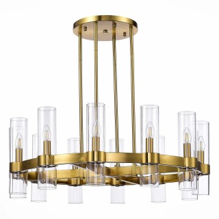 SL1237.303.12 Люстра подвесная ST-Luce Латунь/Прозрачный E14 12*15W Isla-foto2