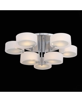 SL483.502.09 Люстра потолочная Хром/Белый E27 9*60W FORESTA-foto2